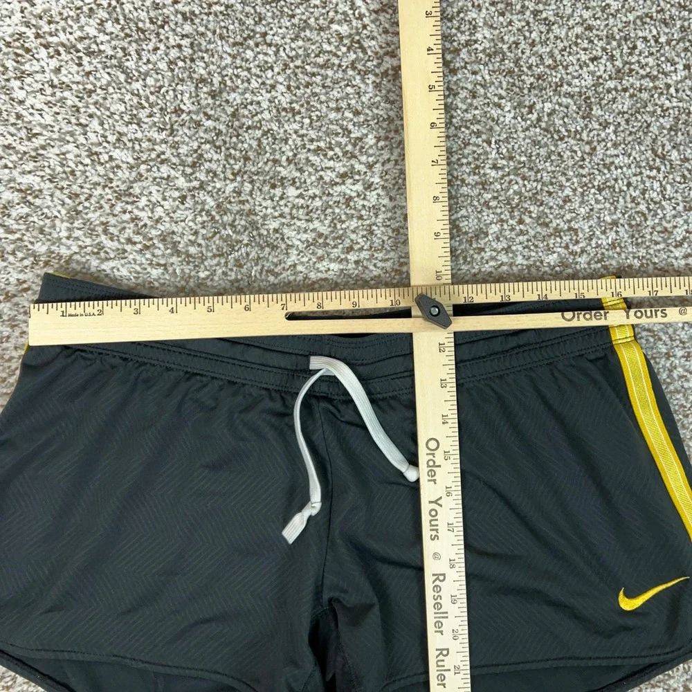 Nike Shorts Womens Medium Black Yellow Athletic Dri-FIT Livestrong Running Gym